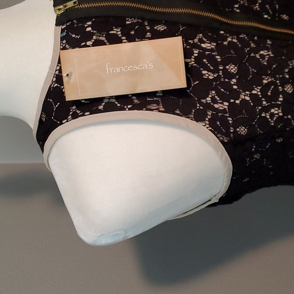 NWT!! FRANCESCA'S BUTTONS BLACK HEY DRESS - Picture 8 of 12